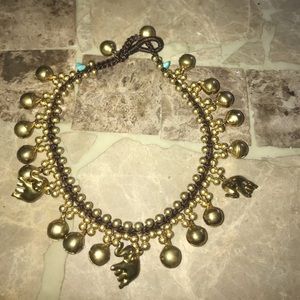 A one of a kind ankle bracelet.